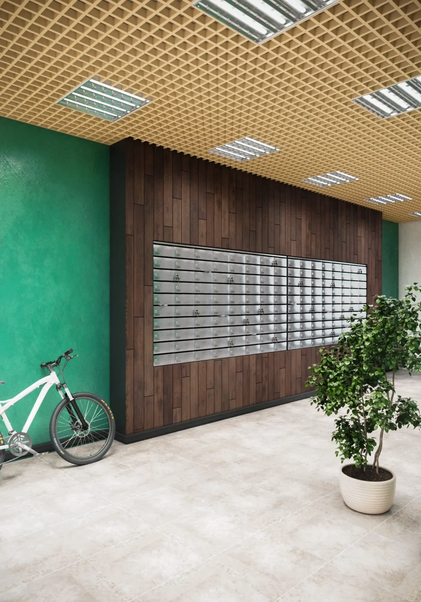 ЖК "Парк культуры", дизайн интерьеров мест общего пользования