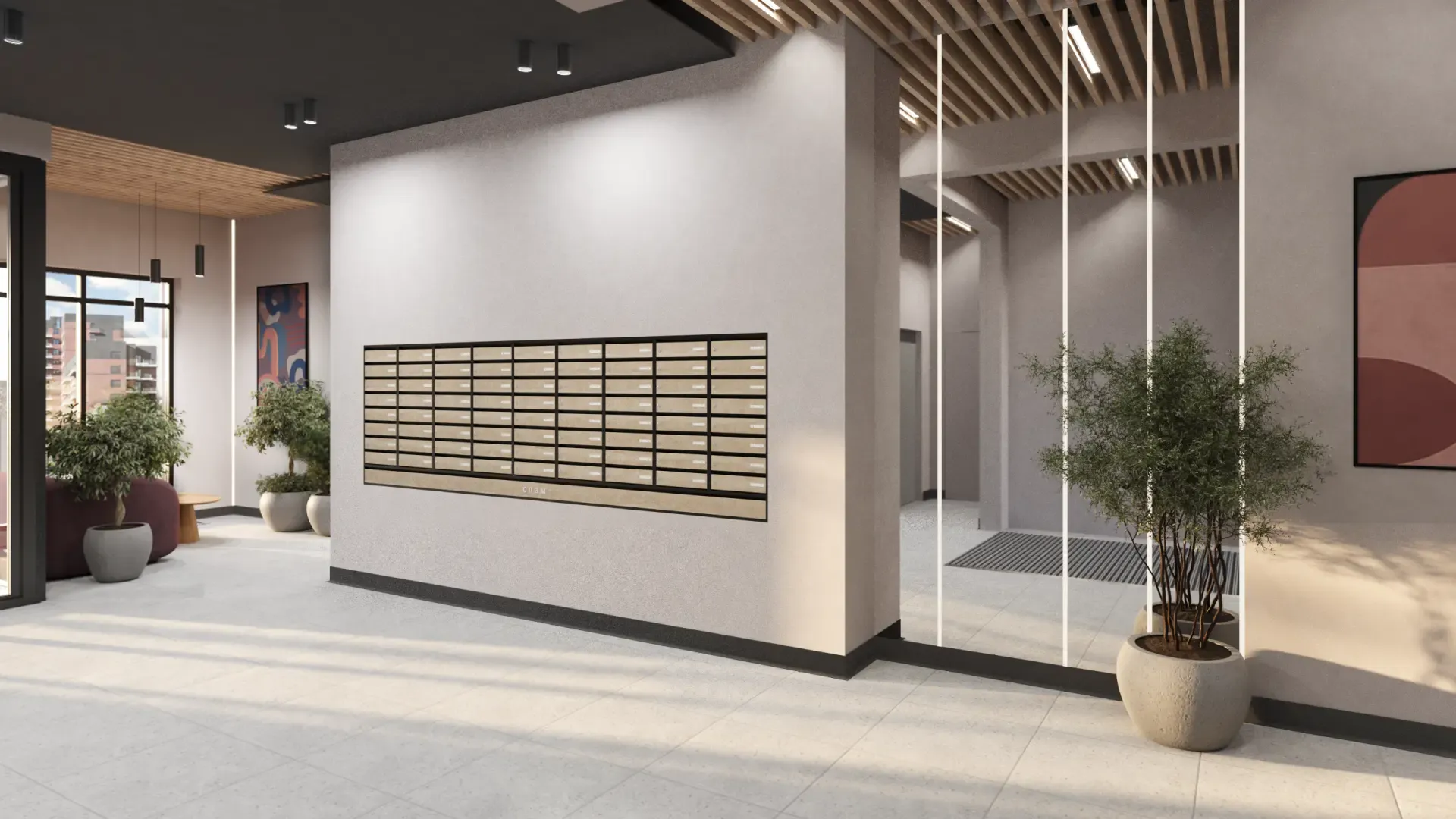 ЖК «Комарово-парк», 1 очередь, Дизайн интерьеров мест общего пользования изображение 3