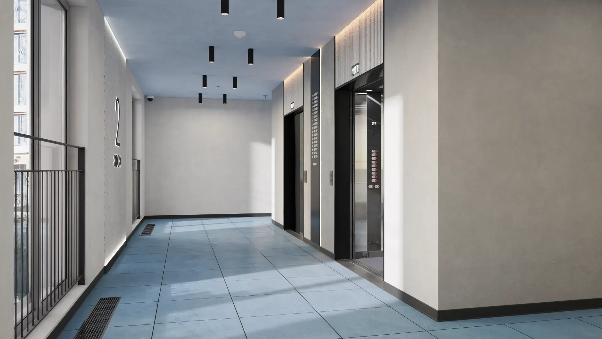 ЖК на Уездной, Дизайн интерьеров мест общего пользования изображение 4