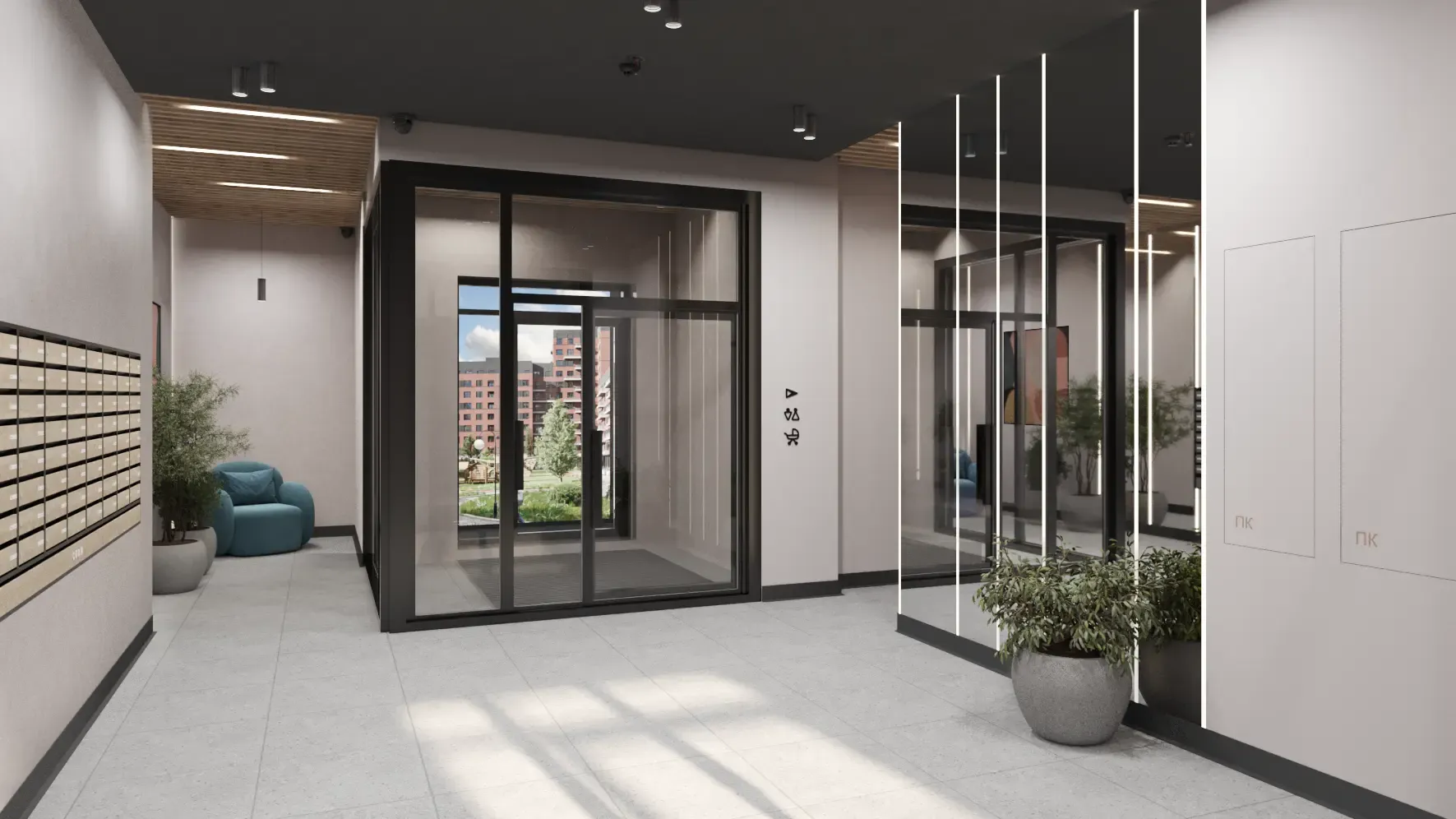 ЖК «Комарово-парк», 1 очередь, Дизайн интерьеров мест общего пользования изображение 2